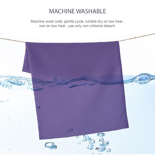 Image of EXQ Home Toddler Pillowcases Zippered 13x18 Travel Pillow Case Set of 2, Small Pillow Case Fits Baby Pillow Sized 12x16, 13x18, Kids Pillowcases 2 Pack Machine Washable(Deep Purple)