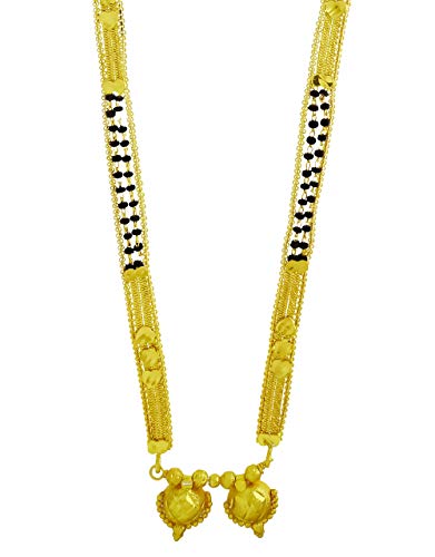 Gold Plated Stylish Bollywood Style Marathi Wati Style Long Mangalsutra