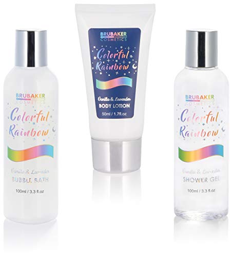 BRUBAKER Cosmetics 6-Delige Eenhoorn Schoonheidsset Kleurrijke Regenboog met Vanille Lavendel Geur in een Cosmetische… - Image 4