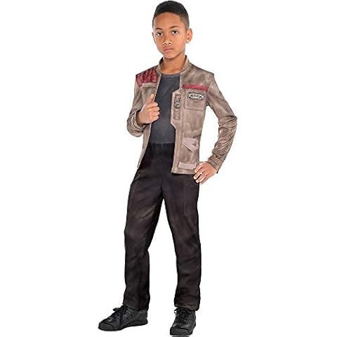 Costumes USA Star Wars 7: The Force Awakens Finn Costume for Boys, Size Large, Includes a Jumpsuit and Attached Jacket Cover