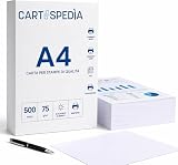 3 Risme da 500 Fogli (1500 fogli) SENZA INCEPPAMENTO - Carta A4 da 75 gr - per Stampante Inkjet, Laser, Fotocopiatrice, Fax - Risma di Carta A4 Bianca di ALTA' QUALITA' per Ufficio, Casa e Scuola