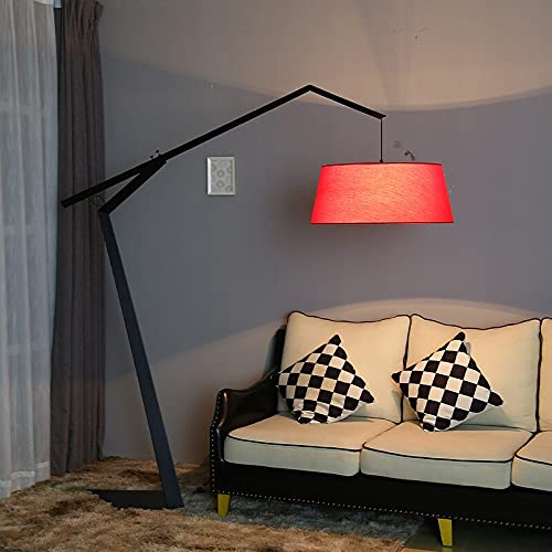 YINGGEXU Floor Lamp Night Fish Luring Lamp Floor Lamp Living Room Modern Minimalist Designer Creative Exhibition Hall Villa Sofa Northern Europe (Color : Black)