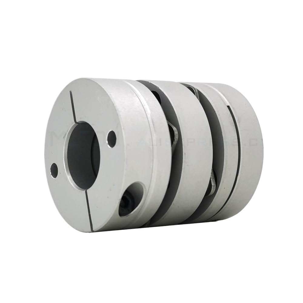 Accouplement d'arbre à Double diaphragme, diamètre extérieur 56 mm, 12 mm, 12,7 mm, 14 mm, 15 mm, 16 mm, 17 mm, 18 mm, 19 mm, 20 mm, 22 mm, 24 mm, 25 mm(12.7x20mm)