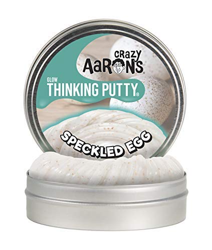 Crazy Aaron's Thinking Putty - Speckled Egg 4" Tin Glow-in-The-Dark - Easter 2019