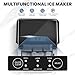 DUMOS Ice Makers Countertop with Handle Ice Machine, Fast in 6 Mins, 26lbs in 24 Hours, Quiet Self-Cleaning, Compact Size Portable for Home, Kitchen, RV, Camping,Modern Black