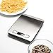 Tomiba Digital Kitchen Food Scale 11 lb Grams and Ounces Small Stainless Steel Backlit Silver Batteries Included