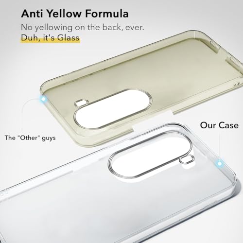 Image of DIZORO Compatible with Vivo V40e 5G / iQOO Z9s 5G Back Cover Case Clear,[ Anti Yellow ][Military Grade Protection] Hard PC Back Cover Transparent