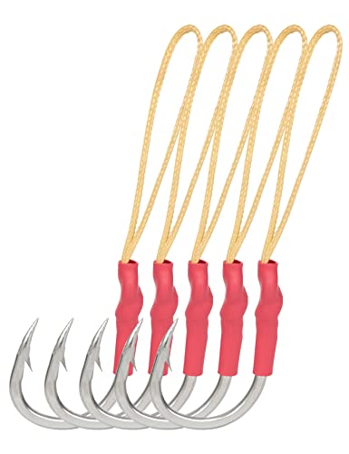 Hameçons simples BLUEWING 9/0 anti-corrosion avec liaison Kevlar ultra résistante