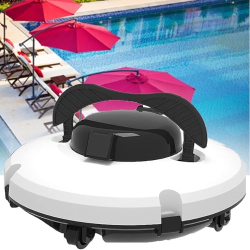 PweKzxt Robot de Piscina automático,Limpiador de Piscina automático inalámbrico,Limpiador de Piscina robótico Recargable,Robot de Limpieza de Piscina inalámbrico con batería