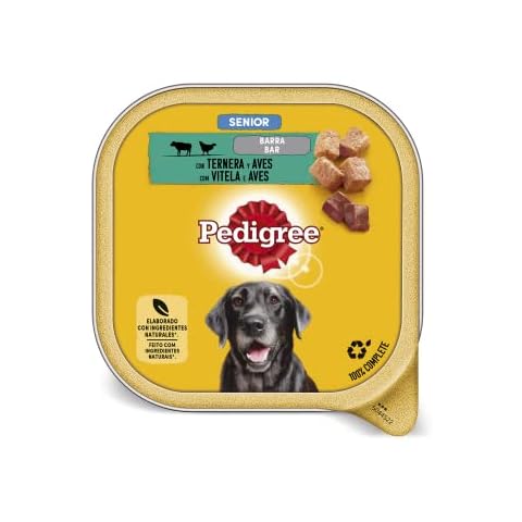 Pedigree Comida Húmeda para Perros Senior, Ternera y Aves en Paté Cover