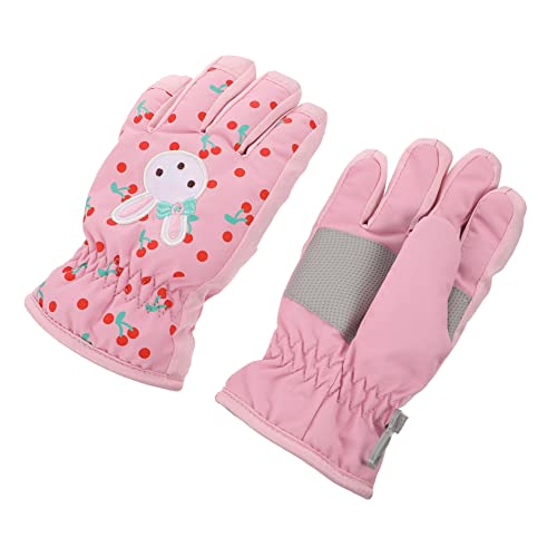 Adorainbow 1 par de luvas de esqui para meninas Guantes para Nieve De Niño luvas sem dedos para cria