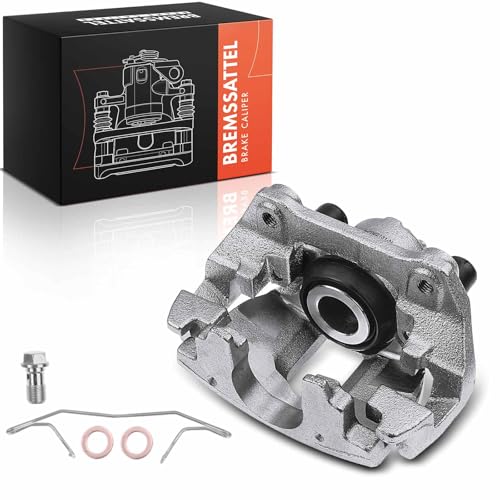 Frankberg Brake Caliper Disc Brake Rear Right with Bracket (hole spacing 90mm) Compatible with S60 I 384 S70 874 S80 I 184 V70 II 285 Replace# 36000730