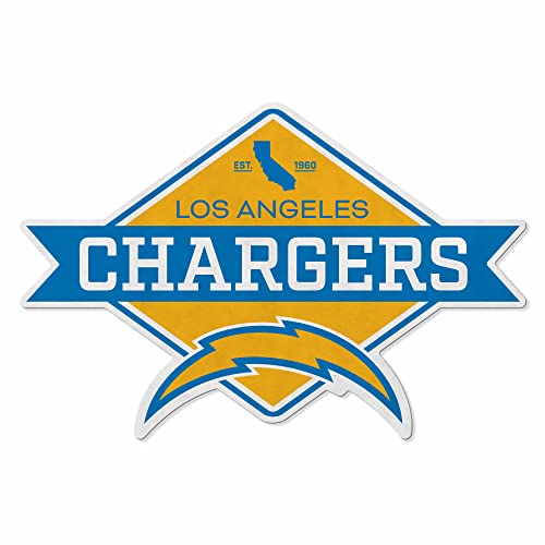 Rico Industries NFL Football Los Angeles Chargers Diamond Shape Cut Pennant - Home and Living Room Décor - Soft Felt EZ to Hang
