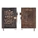 moonster Refillable Psalm 46:10 Bible Verse Embossed Journals with Pen – Milled A5 Leather Journal Lined Paper - Journals for Women Notebook with Pen Holder - 320 Pages