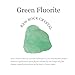 Apengshi Green Fluorite Raw Crystals 2PCS Natural Rough Rocks Healing Crystal and Stones DIY Raw Stones Meditation Fountain Garden Home Decor