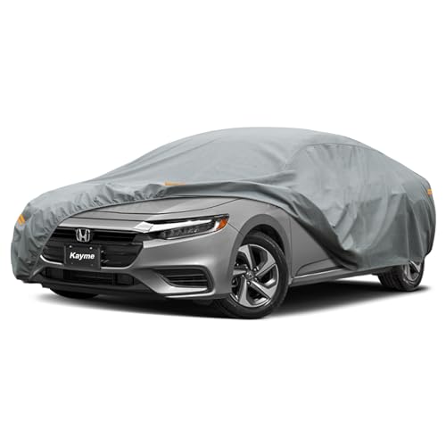 Image of Kayme Heavy Duty Car Cover Custom Fit Honda Insight (1999-2006) Waterproof All Weather for Automobiles, Full Exterior Covers Sun Rain UV Protection.（Deliver About 3-10 Days）