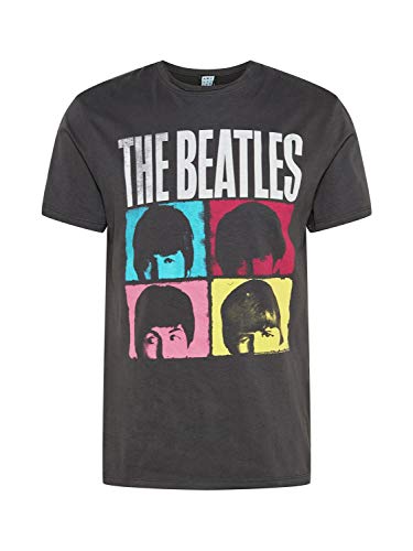 The Beatles Amplified Collection – Hard Days Night Men’s T-Shirt Charcoal XXL 100% Cotton Regular, Charcoal, XXL - Les Beatles, Paul McCartney, John Lennon, RIngo Starr, George Harrison The Beatles Amplified Collection - Hard Days Night Men's T-Shirt Charcoal XXL 100% Cotton Regular, Charcoal, XXL