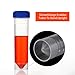 50ml Plastic Centrifuge Tube with Nut, Certbuy 50 Pack Self Standing Plastic 50ml Test Tube, Polypropylene Conical Tube with Nut, Scale Marking