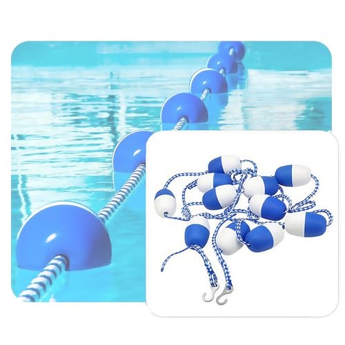 NUTRAC Adjustable Pool Safety Rope with Floats - 16ft-99ft Sturdy ...