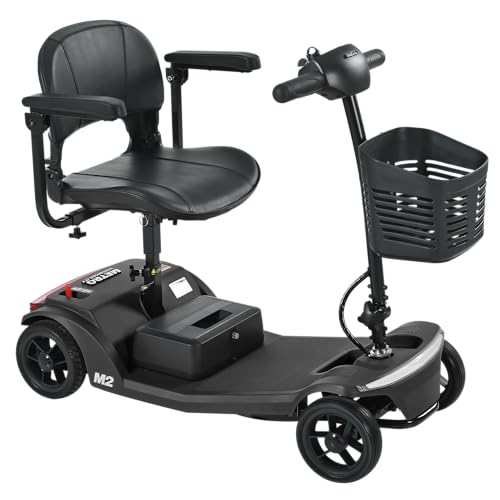 Image of Electric Mobility Scooter for Adults 4 Wheel Mobility, 330lbs Max Weight,10-15miles Per Charge Electric Powered Wheelchair Power Scooters Black