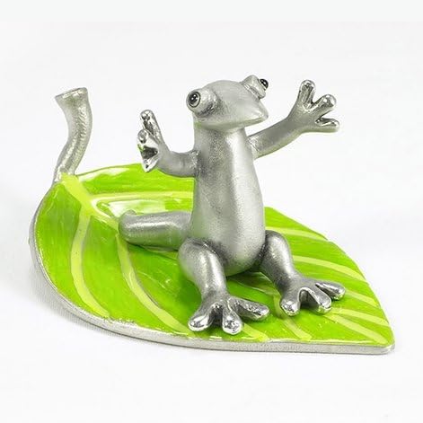 Pewter Green Leaf Gecko Gifts & Home Decor