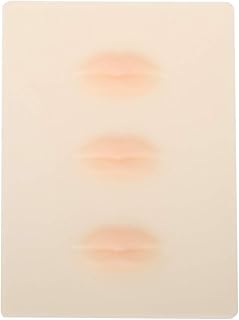 3 pçs silicone orgânico permanente maquiagem treinamento pele lábio tatuagem kit de prática falsa acessórios de prática de maquiagem