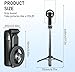 2025 4-in-1 Magnetic Selfie Stick with 360° Rotating Tripod and Wireless Remote for iPhone & Android—Portable for Travel (Clamp)