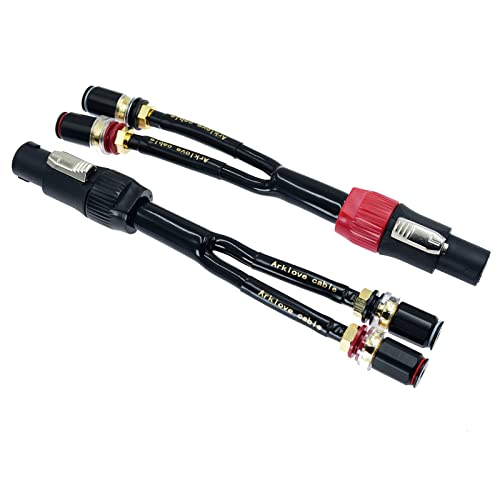 Adaptador Speakon a Banana 12 AWG con cable de conversión de audio para amplificador de potencia