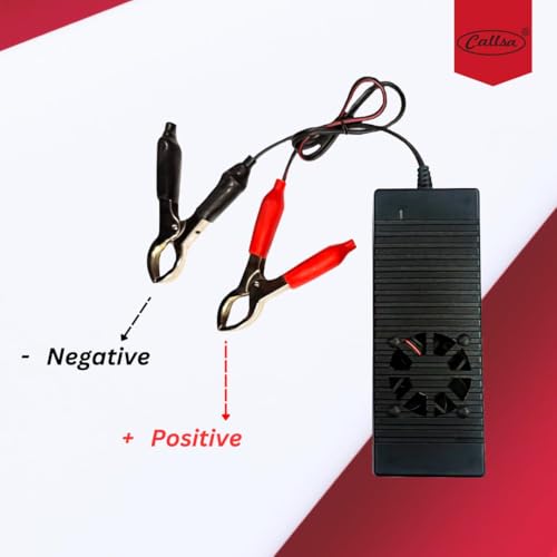 Image of 12V 10A Fast Battery Charger with Auto Cut Off with LED Indicator, Fast Charging for Car, Bike, Inverter, Lead Acid & Lithium Batteries with Safety Protection