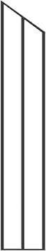 Nuvo Iron NSRP Napoletani Stair 7" x 34 1/4" Rail Panel, Black