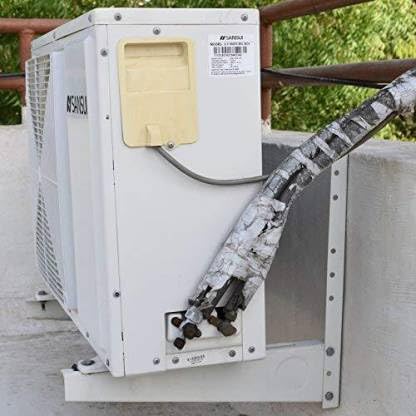 Image of Zigma Air Conditioner AC stand Outdoor for 1 Ton, 1.5 Ton, 2 Ton AC Stand, Heavy Duty AC Outdoor Unit Stand Wall Mounting Bracket Special Coated (Size: Stand L-47cm, Taper L-39, Weight 2.5kg)