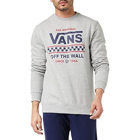 Vans Men's Stackton Crew Sweatshirt in Grey Heather Cover