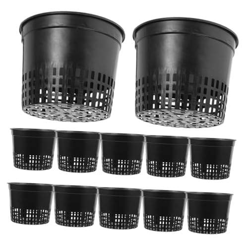 TOYANDONA 12pezzi Vasi in Rete Plastica Per Coltivazione Cestini Per Piante Acquatiche Piccoli Vasi Per Da Plastica Adatti Balconi Terrazze e