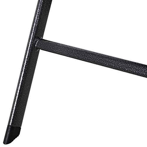 Outsunny 5 PCS Rattan Effect Folding Garden Patio Dining Set 4 Chairs & 1 Table Outdoor Furniture Set - Black