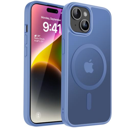 Image of CACOE Magnetic Case for iPhone 13 & iPhone 14 6.1 inch, Light Blue