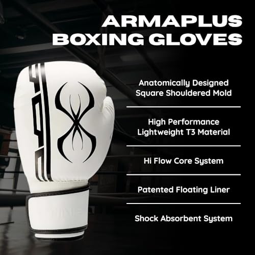 Image of STING Armaplus Boxing Gloves for Training, Sparring & Competition Preparation | Lightweight T3 Performance Material | Shock Absorption & Wrist Support