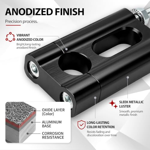 Image of Handlebar Risers 7 /8 inch 22mm Handle Bar Clamps CNC Universal for BT200X CT200 SSR125 MX650 MX350 CRF XR XR Apollo RFZ 50 70 90 110 125 Mini Bike Dirt Pit Bike Black