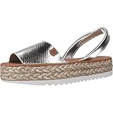  Sandalias y Chanclas para Mujer, Color Plateado (Plata), Marca MENORQUINAS POPA, Modelo Sandalias Y Chanclas para Mujer MENORQUINAS POPA 145001P Plateado
