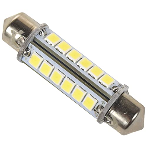 Hqrp 4-Pack 41Mm Festoon 24 Leds Smd 2835 Led Bulb Cool White 360 Deg For #211-2#212-2#214-2 Rv Interior/Porch Lights Replacement + Sun Meter #TOP6