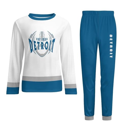 Custom Men's Pajamas 2 Piece Set Customized Any Name Number Long Sleeve Sleepwear Nightwear Gift for Dad Husband4