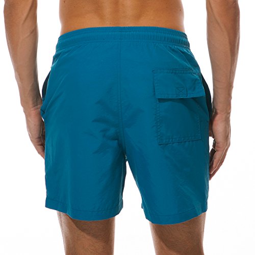 SILKWORLD Men's Swim Trunks Quick Dry Beach Shorts with Pockets2