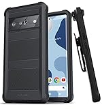 Encased Falcon Armor for Pixel 6 PRO Case with Belt Clip Holster - Full Body Shockproof Cover, 10FT+...