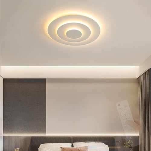 Luz de techo LED regulable geométrica para crear ambientes acogedores en tu salón