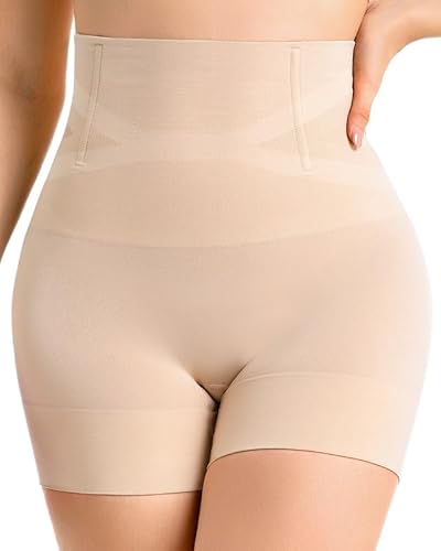 ForeverShaper Tummy Control Shapewear Shorts for Women High Waist Seamless Body Shaper Thigh Slimmer Butt Lifting Stomach Shapewear Shorts Under Dress Girdle