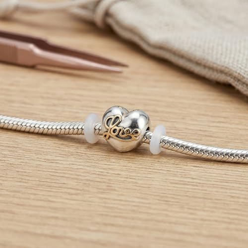 Toyvian 80 Stück Silikon-stopperperlen, 7 Mm Transparente O-ringe, Silikonperlen-stopper-abstandshalter für Diy-projekte, Armbänder, Halsketten, Schmuck, Armband-bastelarbeiten