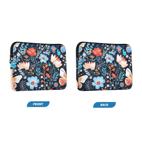 Funda para portátil 13-14 pulgadas con diseño floral colorido miniatura 2