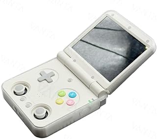 Miyoo フリップゲームコンソール保護ケース 3Dプリント TPUカバー 耐衝撃 ハンドヘルドコンソールカバー ゲームコンソールアクセサリー (透明ホワイト)