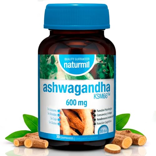 Ashwagandha KSM-66 600mg Alta Absorción - Extracto Patentado de Pura Raíz de Ashwagandha - Con Zinc y Vitaminas B - Energía, Vitalidad y Equilibrio Emocional - 30 comprimidos Dietmed