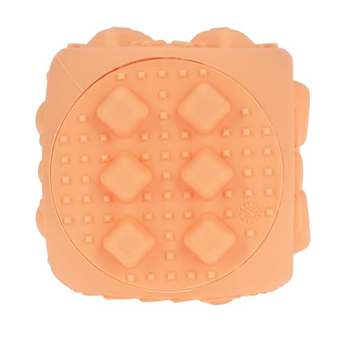 Image of Nuby Silicone Block Poppers - (2-Pack) Interactive Baby Block Toy for Babies 10+ Months - Yellow and Orange