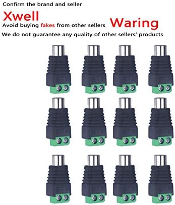Adaptador RCA a AV, Conector de Tornillo, Hembra, 12 Unidades miniatura 2
